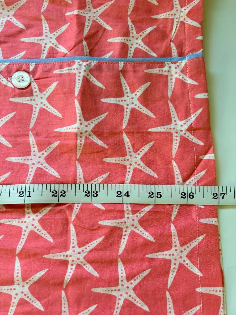 Malabar Bay Pink Starfish Print Cotton Pajama Set Ladies Size Small NWOT - Picture 9 of 12